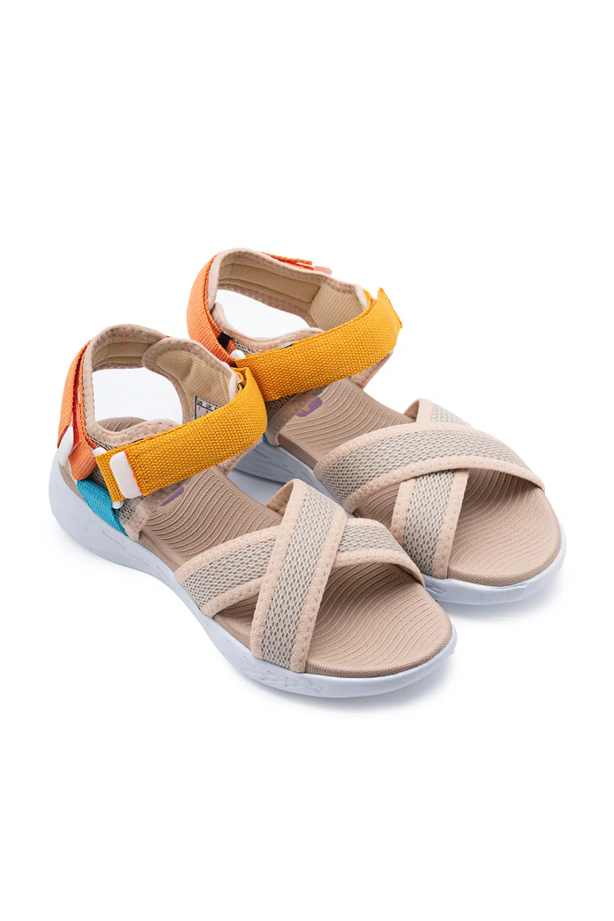 Kadın Çapraz Bant Günlük Sandalet SS001-0159 Sarı-Oranj - SARI-ORANJ