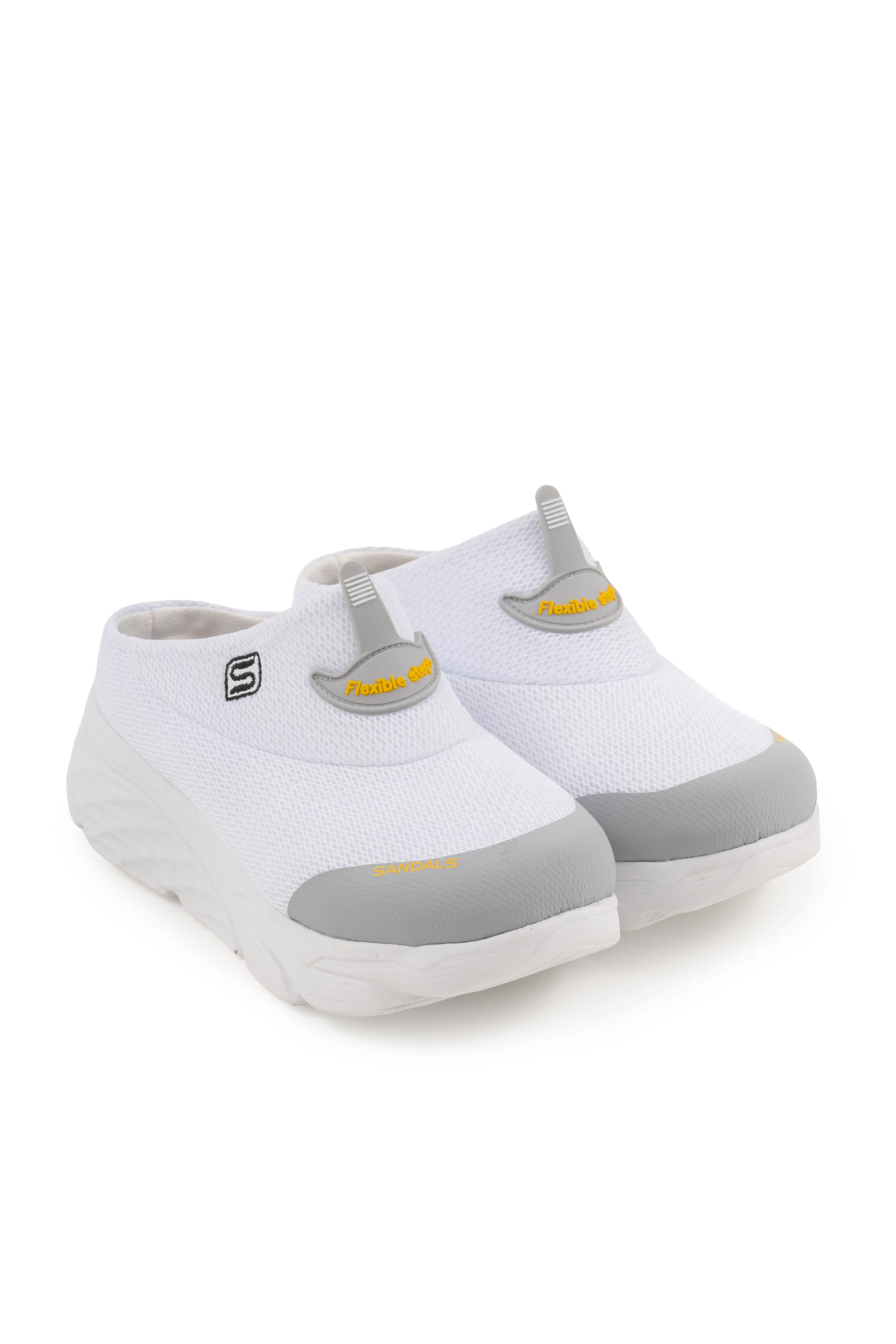 Kadın Dolgu Taban Ortopedik File Sabo Doktor Hemşire Hastane Aşçı Terliği SS001-0278 Beyaz