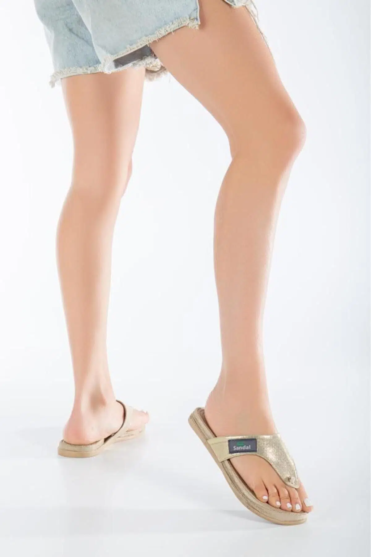 Kadın Parmak Arası Günlük Terlik SS001-0108 Altın Sultan - Altın Sultan
