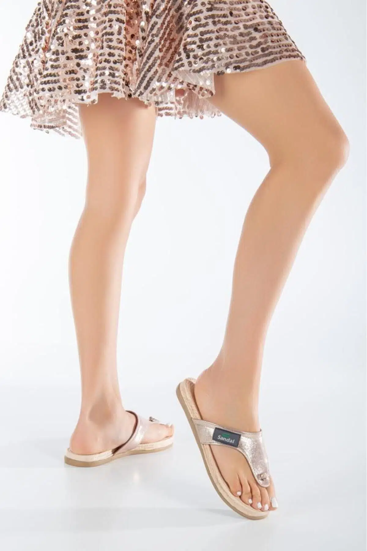 Kadın Parmak Arası Günlük Terlik SS001-0108 Pudra Sultan - Pudra Sultan